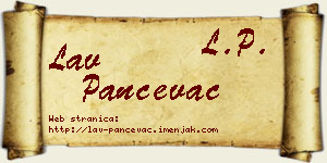 Lav Pančevac vizit kartica